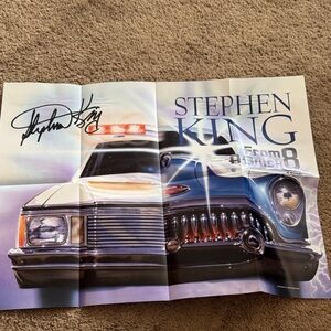 Stephen King Signed Car Poster